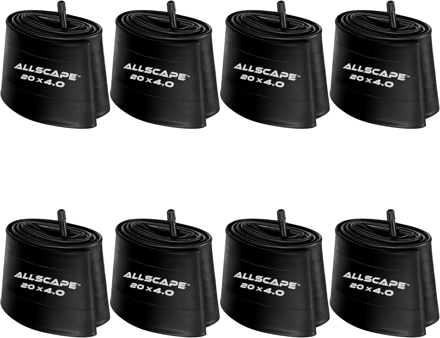 HEB Allscape 20x4' Tubes- Heavy Duty Bike Tube for Ebike Tires - Puncture Resistant Inner Tube for 20x4
