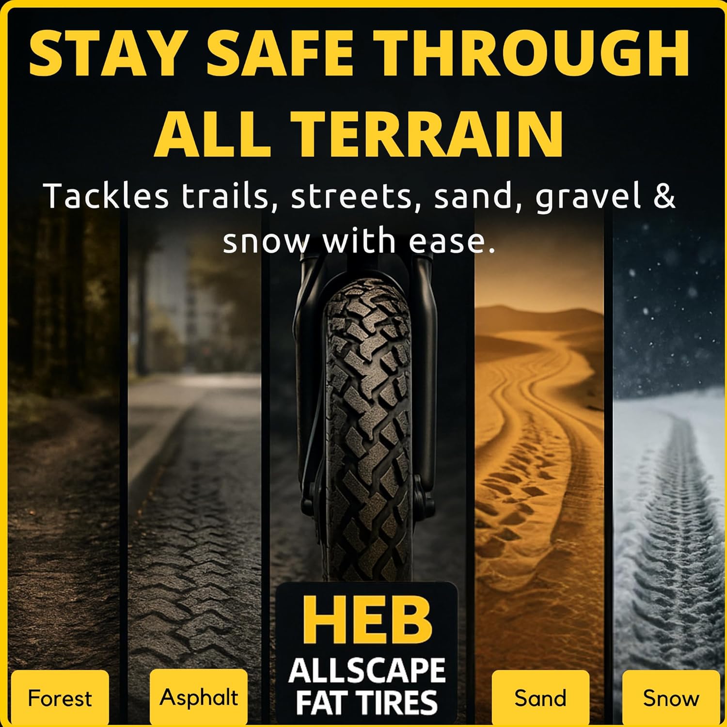 HEB ALLSCAPE® Fat Tire 26x4 (Includes 1 Tire/ 1 Tube