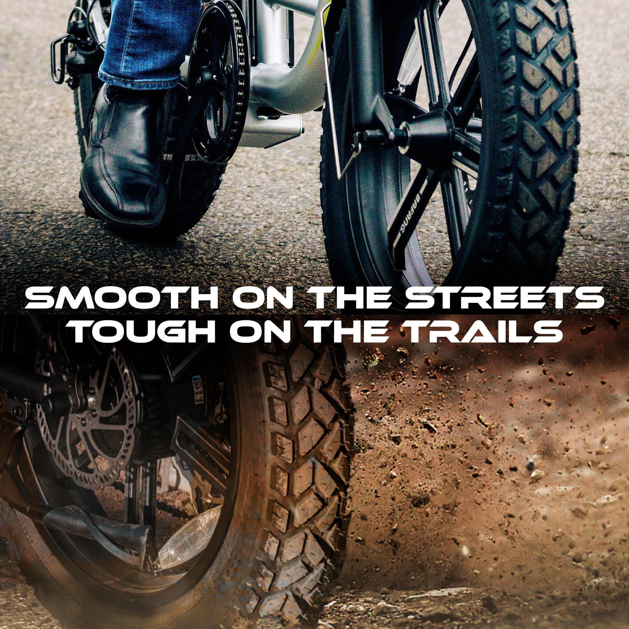 HEB ALLSCAPE® Fat Tires - Available in 2 Sizes. 20" x 4" and 26" x 4"