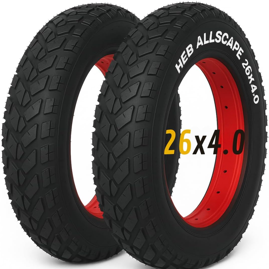 HEB ALLSCAPE® Fat Tires - Available in 2 Sizes. 20" x 4" and 26" x 4"