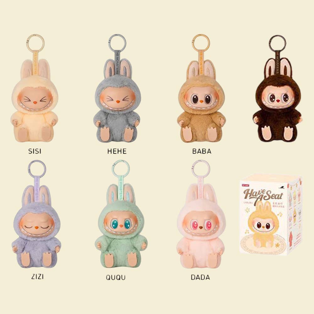 6PCS - Labubu Inspired Monster Doll Have A Seat Blind Box