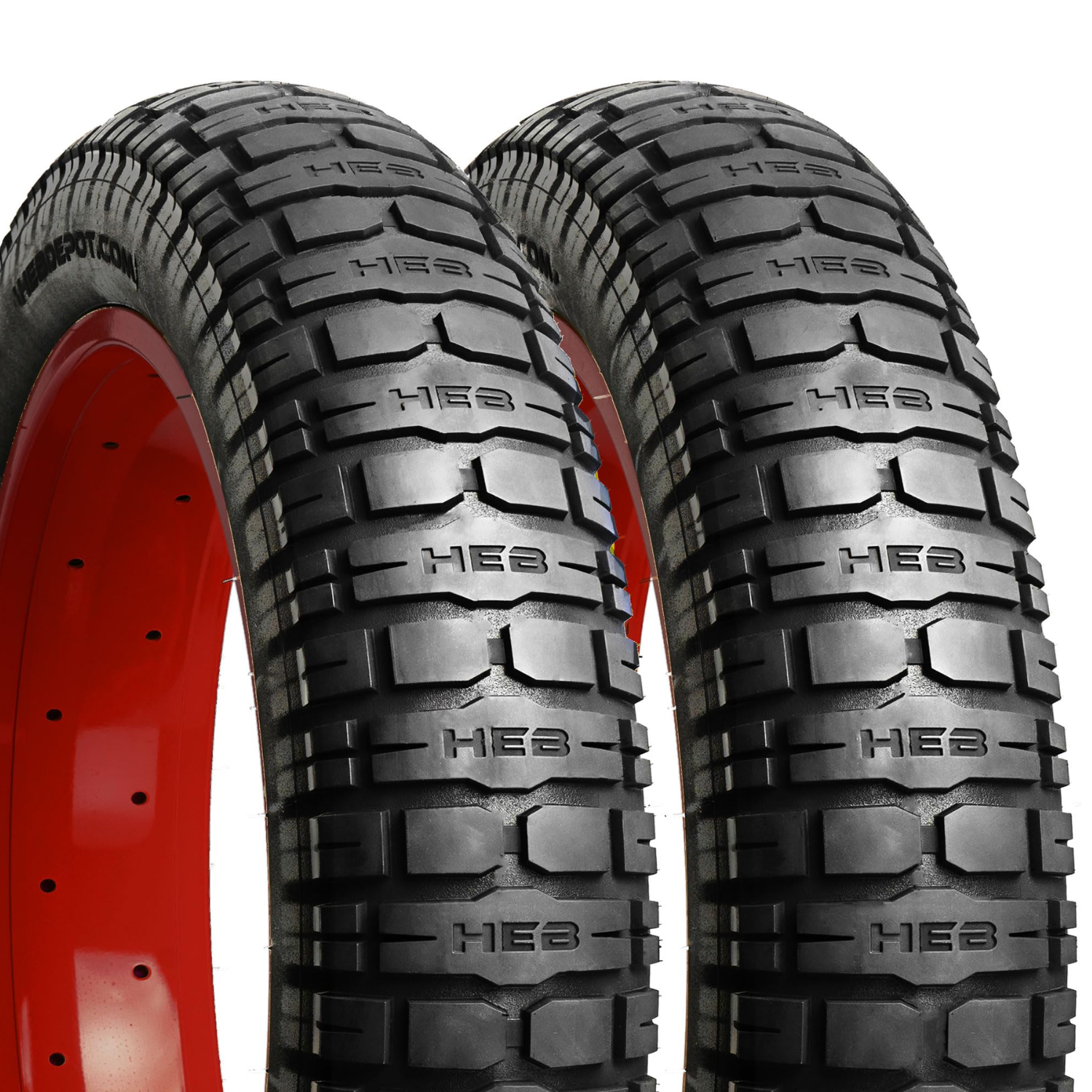 HEB Viperess Fat Tire SET of 2 Tires - Available in 2 Sizes. 20" x 4" and 26" x 4"